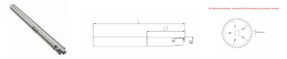 Small Diameter Finish Boring Head With Straight Shank6 1 3 8