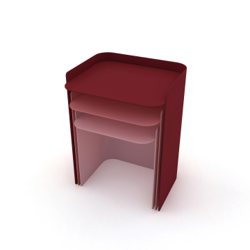 Foldable Metal Side End Tray Table for Outdoor & Hotel Use