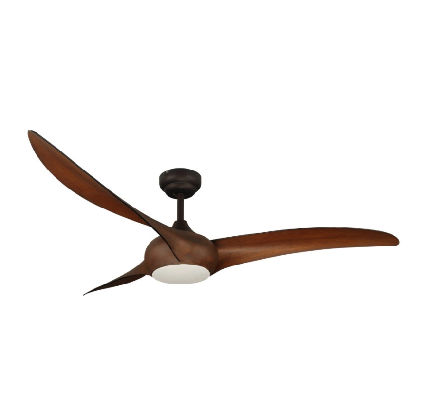 Small wood fan blade DC ceiling fan