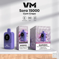 Sora Screen Display E-Cigarette 15000 Puffs