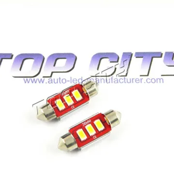 2X White 36MM 3 led 5630 SMD festoon car light interior lamp bulb 3423 3425 6411 auto led lamp