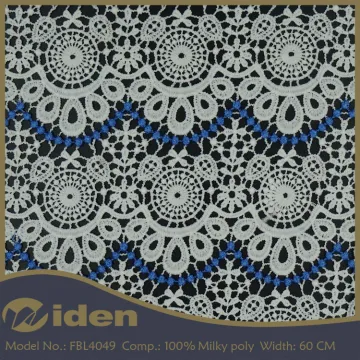 Wholesale Stores Polyester Chemical Lace Embroidery Fabric in China