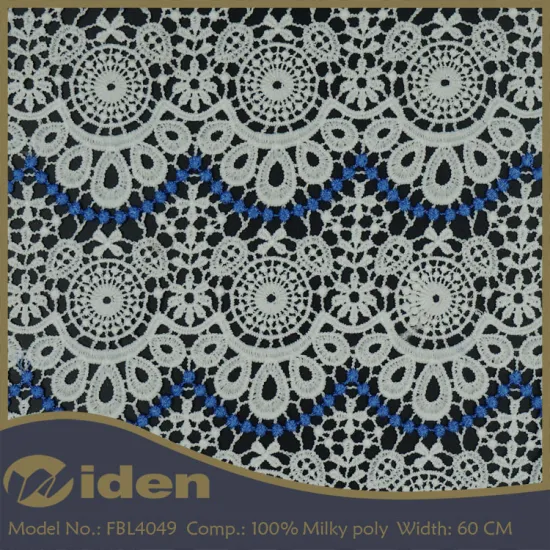 Wholesale Stores Polyester Chemical Lace Embroidery Fabric in China