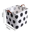 Round Dot Pattern Square Storage Baskets