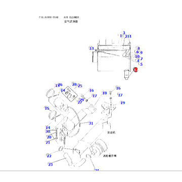 Wheel Loader WA380-DZ-3 Parts 600-181-1370 Vacuator Value