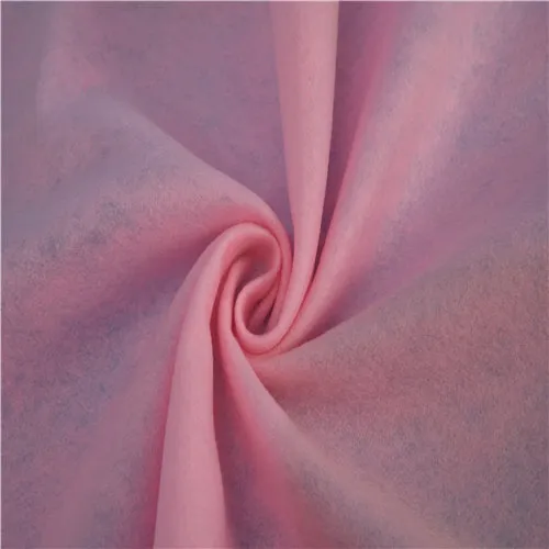 Pink clothing filled needle punched cotton