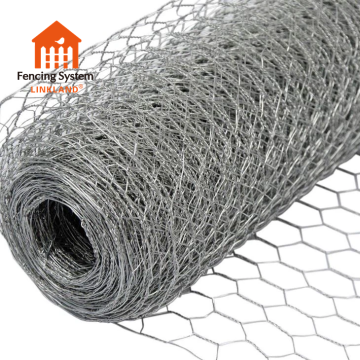 Galvanized Chicken Wire Netting - Hexagonal Poultry Fence Mesh Roll