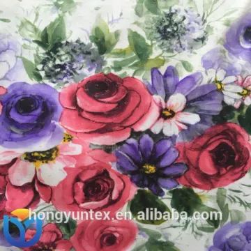 warp knitted printed/bronzing/hot stamping tricot brush fabric