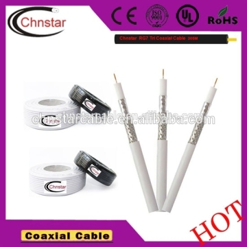 RG SERIES CU / CCS rg6 RF COAXIAL CABLE FOR digital TV / network / audio / video with iso9001 made in china