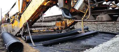 International standard biaxial plastic geogrid stabilization