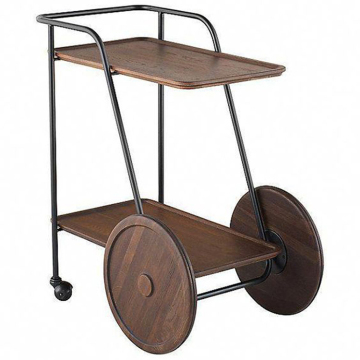MOYI Luxury Dining Solutions: Combining Solid Wood and Metal Tables, Mobile Storage, Bar Carts, and Wine Racks for Elegant Décor