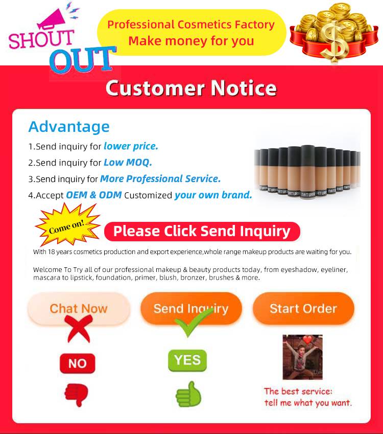 Suitable all skin tone Long lasting full coverage Fit Me liquid foundation concealer facial make up cosmetics with your own logo