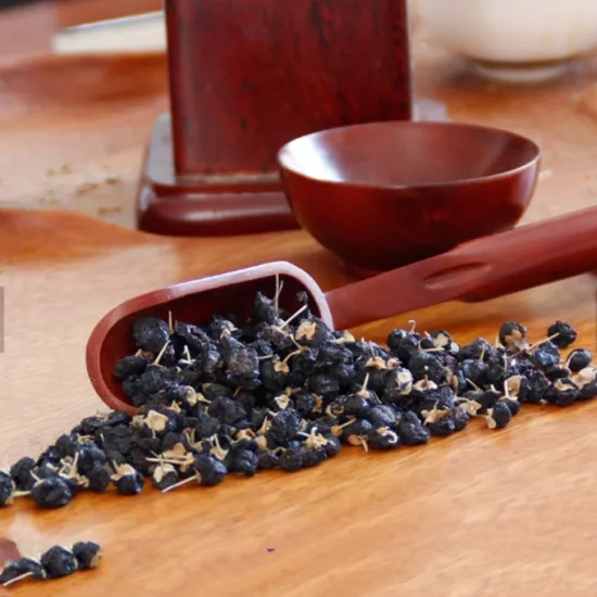 Black goji berries that release anthocyanins