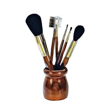 Goat hair 6 PCS makeup brush burned holder