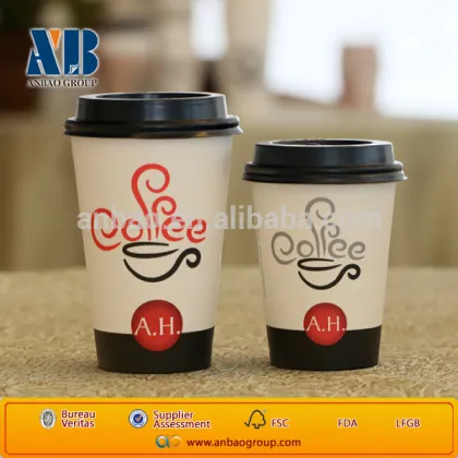 eco friendly disposable paper cup with lid