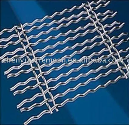 galvanized zinc or stainless steel wire crimped wire mesh