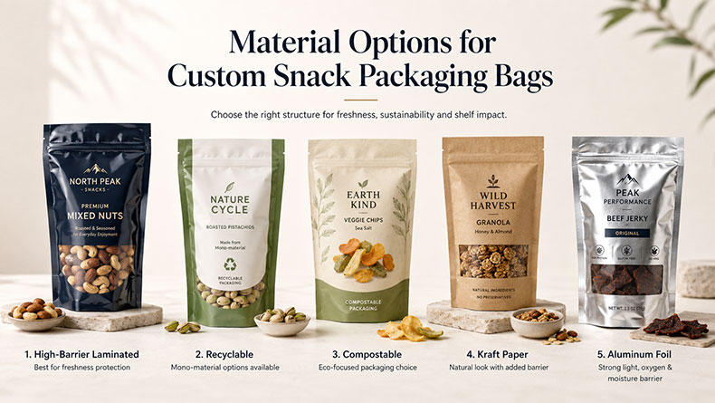 Custom Snack Packaging Bags