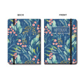 Custom plant leaf cover strap hardcover notebook