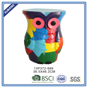 colorful resin garden stool for indoor and outdoor