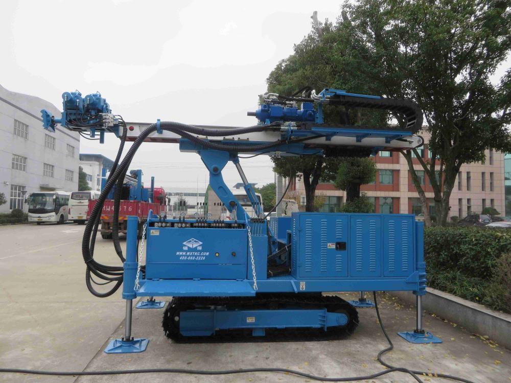 Mdl C180 Full Hydraulic High Rotary Speed Top Drive Impact Anchor Drilling Rig 4