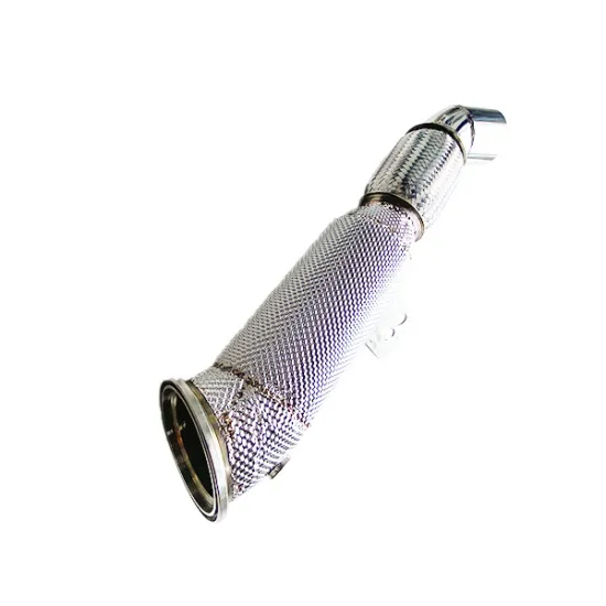 High Flow Catted Downpipe with Heat Shield for BMW B58 X5/X6 G05 3.0 Exhaust System