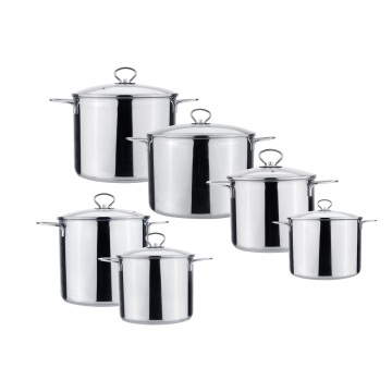 5L large metal stainless steel casserole dish set