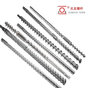 Katumpakan-machined tungsten-carbide-coated segment na EPS foam solong tornilyo at bariles plastic extruder