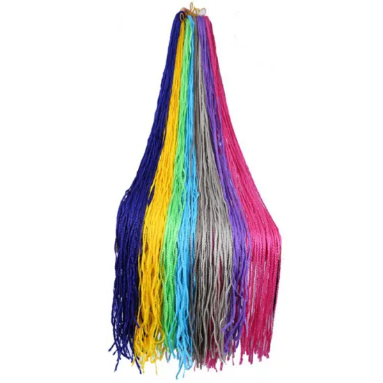 Wholesale Long Pre Strenched Straight Heat Resistant Micro Crochet Braids Synthetic hair Extension Crochet Braiding hair