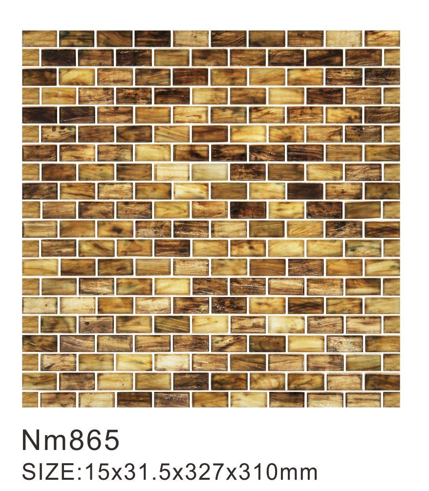 Frosted glass matte luxury mosaic art tiles