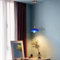 Blue petal fruit tray glass lampshade pendant lamp