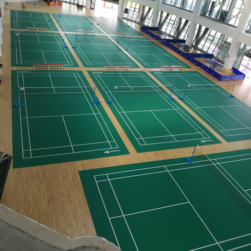 Indoor badmintonveldmat met verschillende diktes