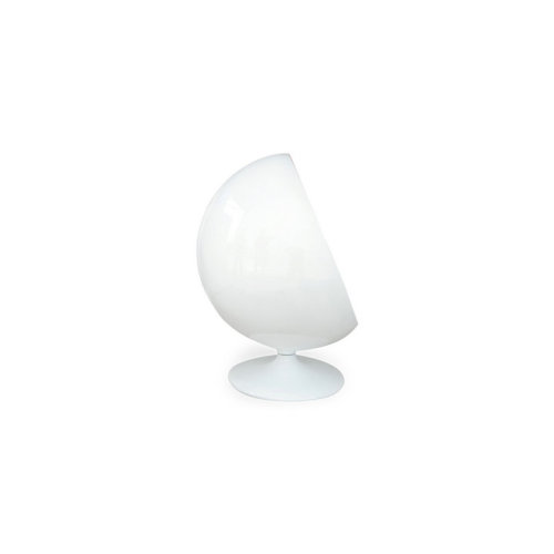 Living Room Ball Chair White Fiberglass Shell Ball Chair fabric Supplier