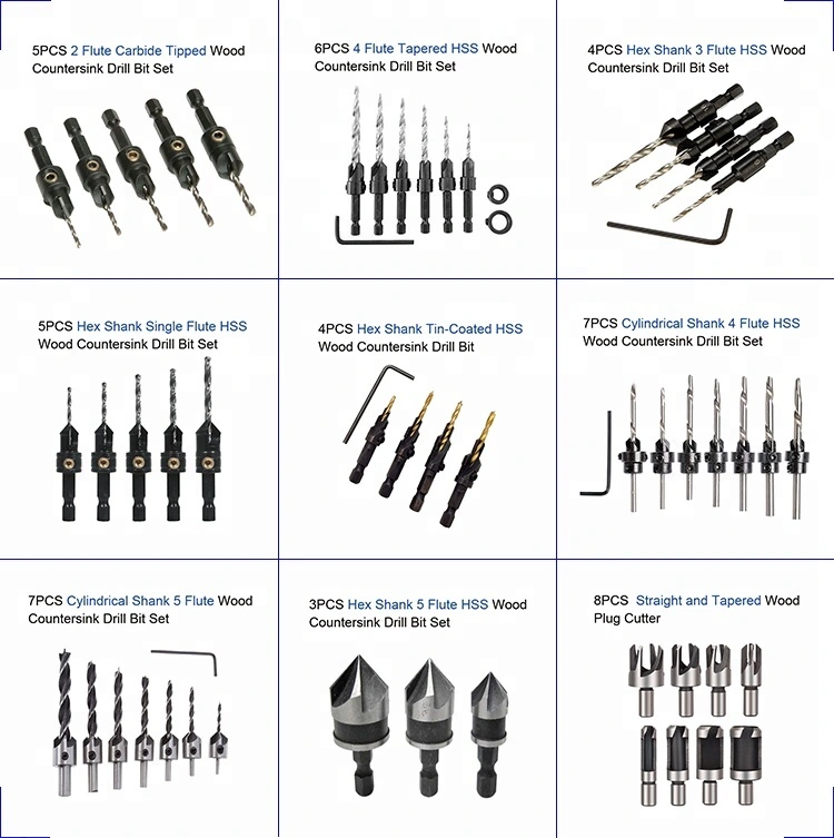 2021 HSS Drill Bits Customized Factory Threaded Shank Ball Counterbores for Aircraft Drill Bit