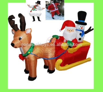 inflatable christmas decoration,Delivery within 3 days,Inflatable christmas yard decorations snowman and tree