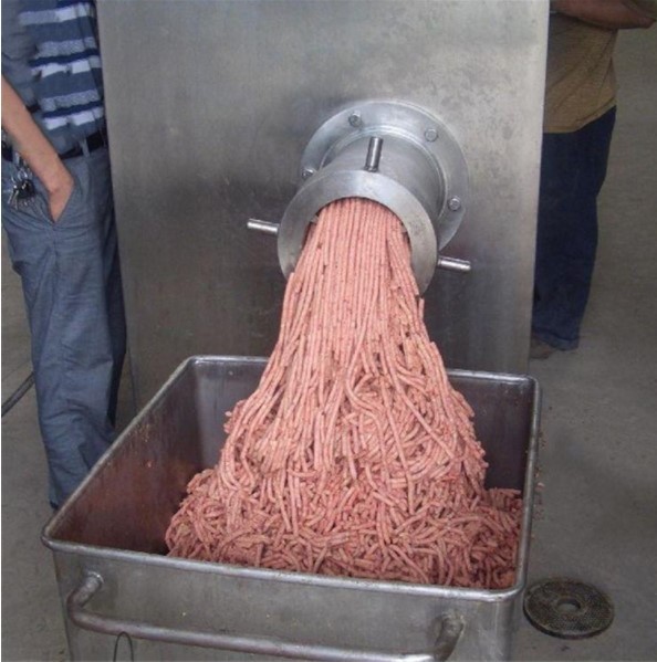 Henger Big Capacity Frozen Meat Mincer - Industrial Meat Grinder with Cutting Blade