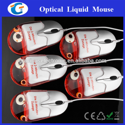 Custom Promotional Advertising Aqua Computer liquid Mouse Water mouse