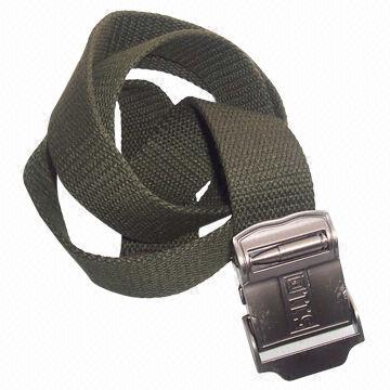 3.8cm Men's Canvas Belt, Made of Woven Webbing, with Fashionable Buckles