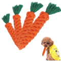 Cotton Carrot Teeth Cleaning Pet Dogs Rope Toy