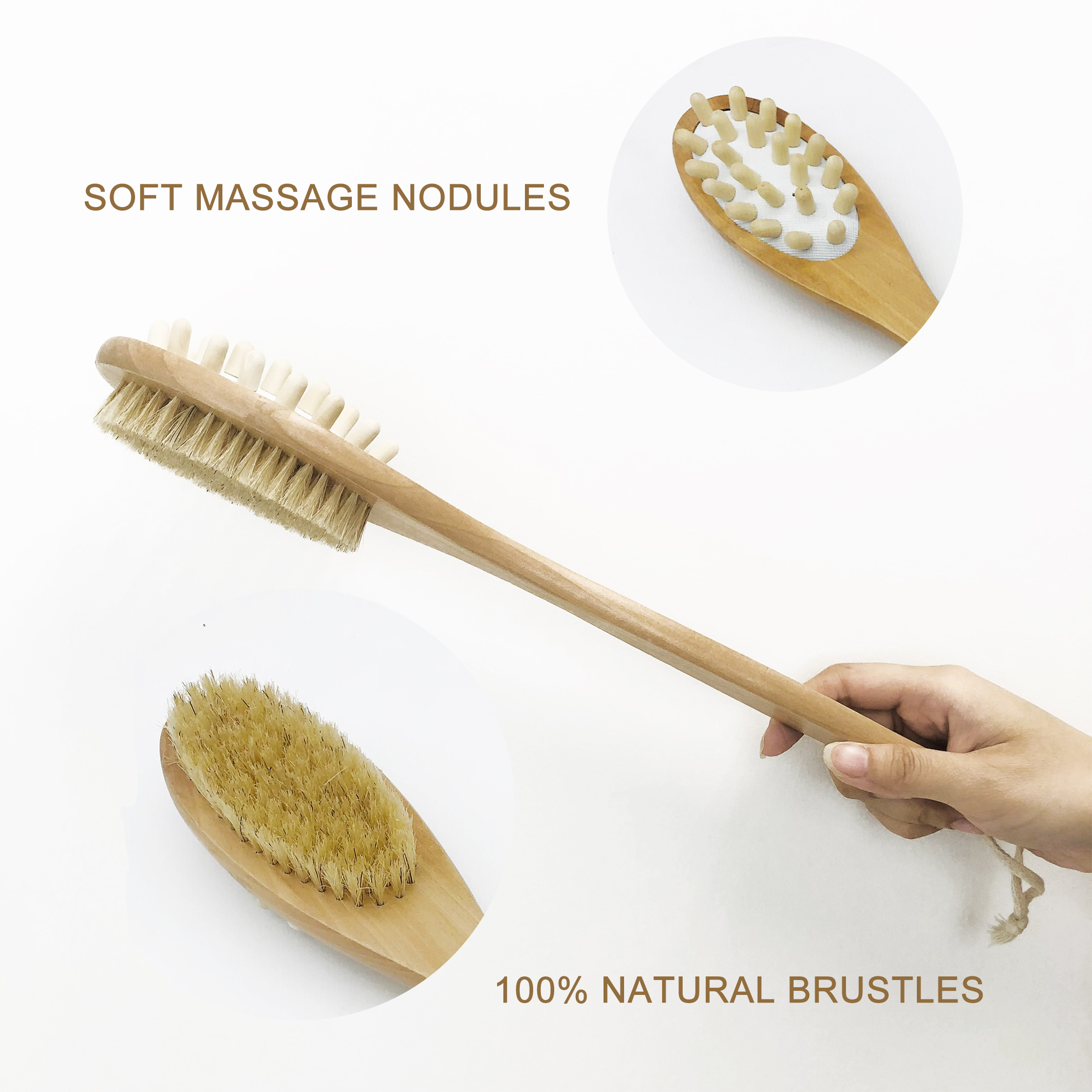 Soft massage nodules(body brush)