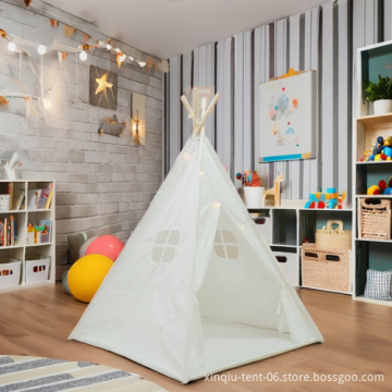 Wind Valley Kids' Canvas & Aluminum Tepee Tent for Glamping and Beach Camping