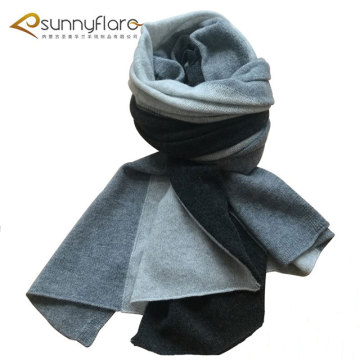 three colour hot sales knitting cashmere scarf winter