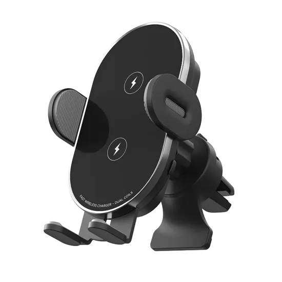 15W Fast Charging Wireless Phone Holder for Car - Universal Qi Wireless Charger with Auto Sensor