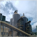 Homogenizing and conveying of raw materials silos