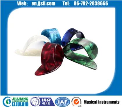 Celluloid thumb picks, plastic guitar picks, musical instruments picks