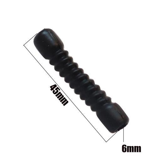 10pcs 45mm M6 Rubber Dust Cover Cap for Motorcycle Brake Cable Inner Diameter 6mm