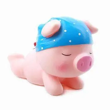 Money Box with Lead-free, Eco-friendly Material, Lovely Kiss Pig Shape, Easy to Clean