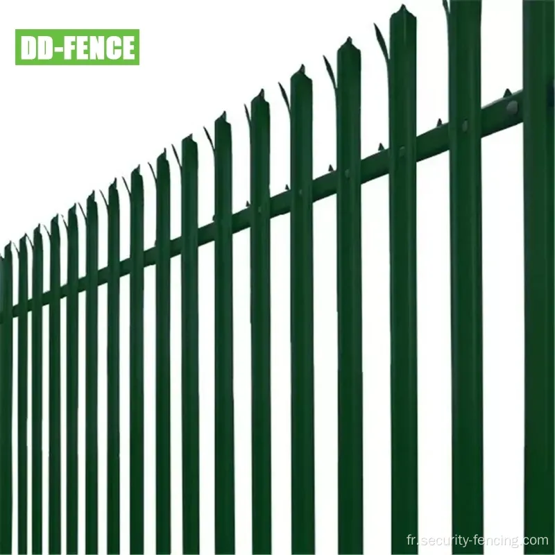 Galvanisé D Section Steel Pamet Palisade Fence Security