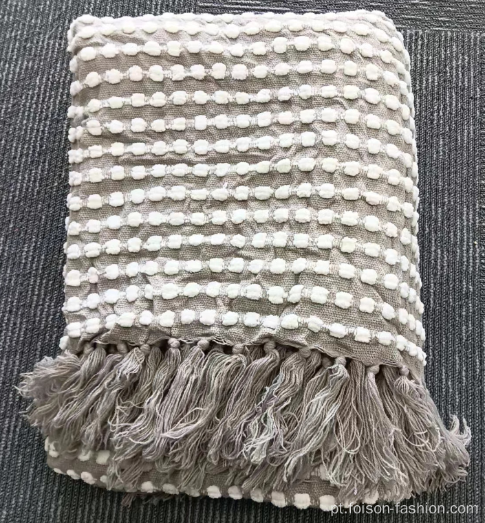 Tassel Big Winter Knit Throw Blanket