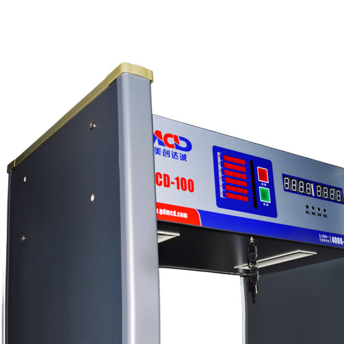 Metal detection security door