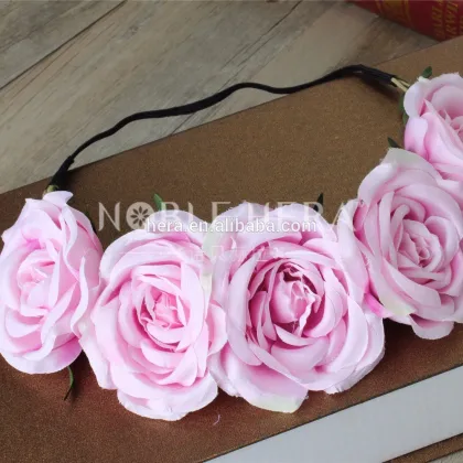 New Arrival Vintage Rose Princess Wedding Boho Flower Crown Headband